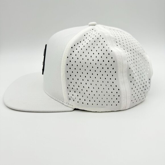 NYK Not Your Kind White Black Mesh Snapback Hat Adventure Logo - Picture 5 of 11